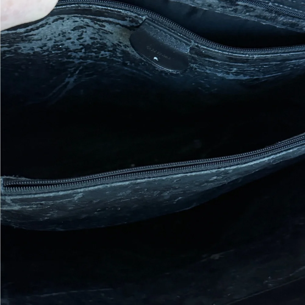 Gucci Black Leather Satchel with Bamboo Top Handle and Detachable Strap